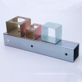 Custom Design Zinc Plated OEM Steel Metal Square Tube bracket